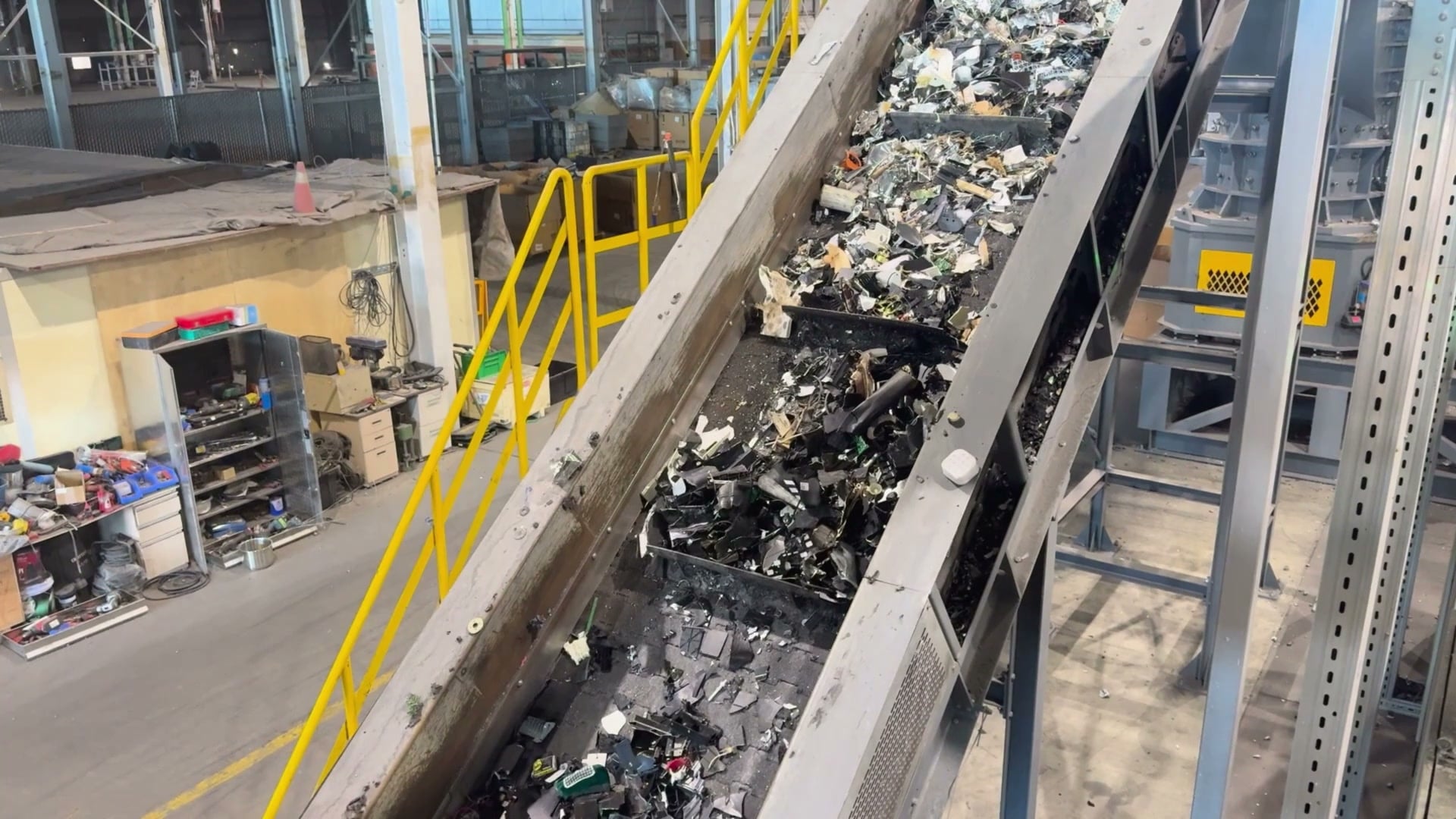 Electronic Waste Recycling, Up Close: Shredding And Material Recovery