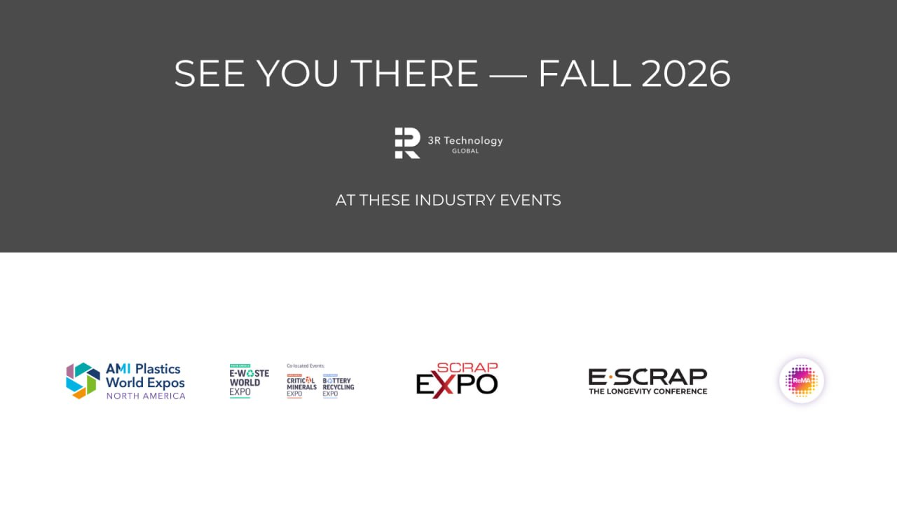 See you there — Fall 2026: 3R Technology Global at these industry events